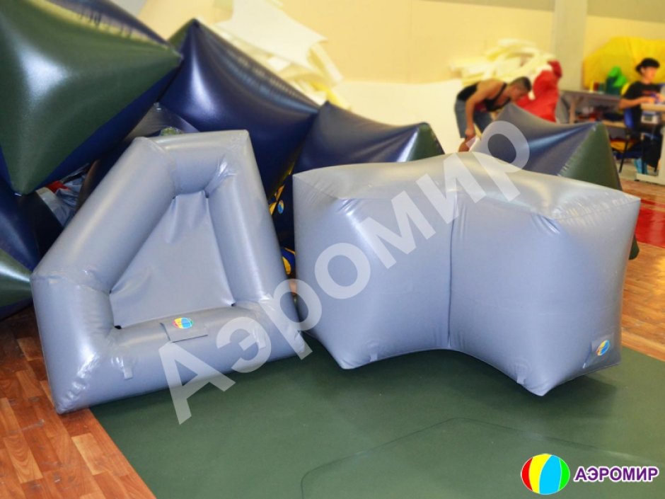 Надувная тактическая фигура Клин (Wedge) для игры в пейнтбол, нёрф, лазертаг и арчеритаг