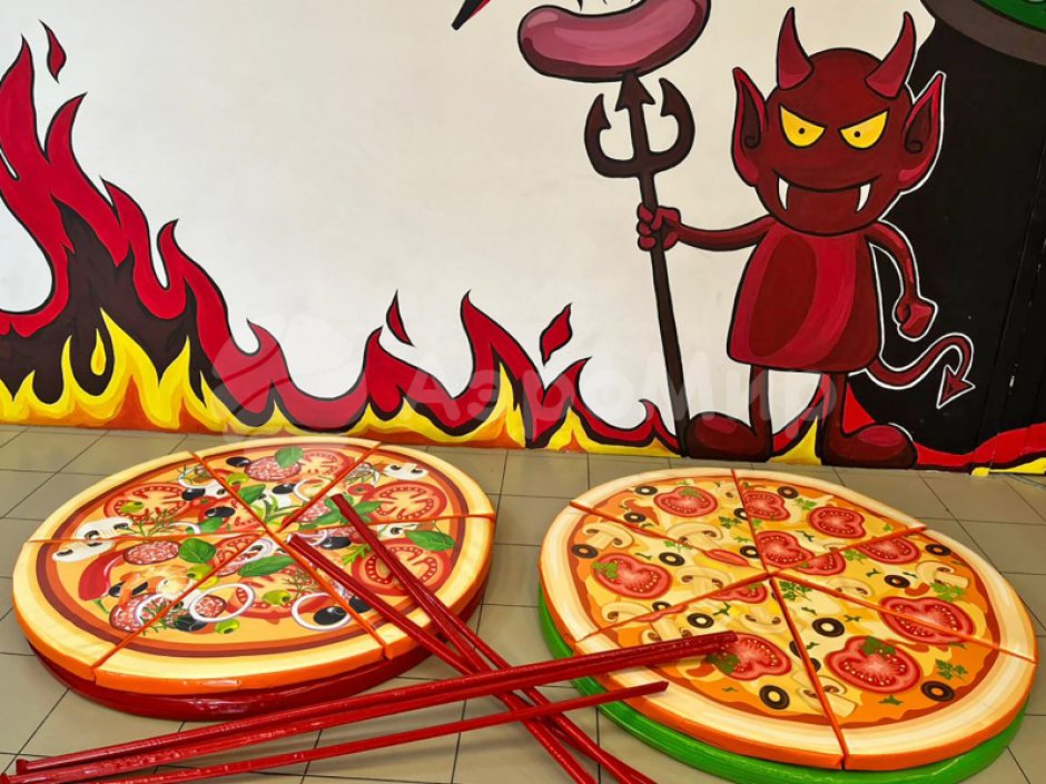 Командный аттракцион Пицца — попробуй донести целой