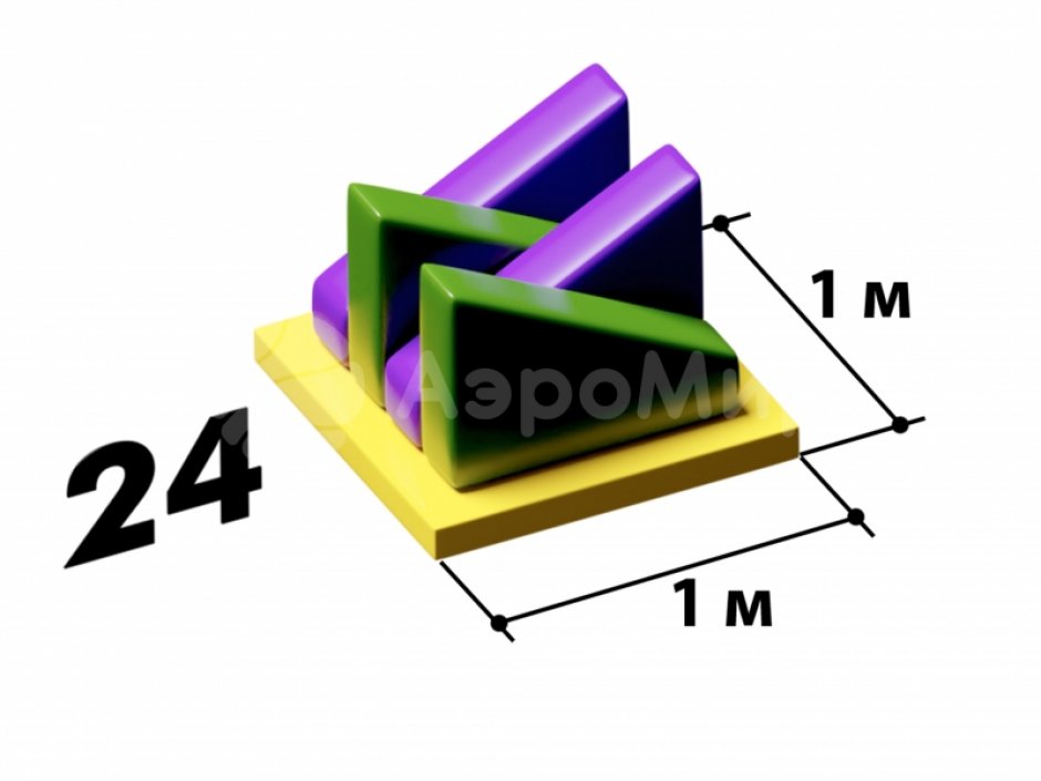 Мягкий игровой модуль Пила - элемент мягкой полосы