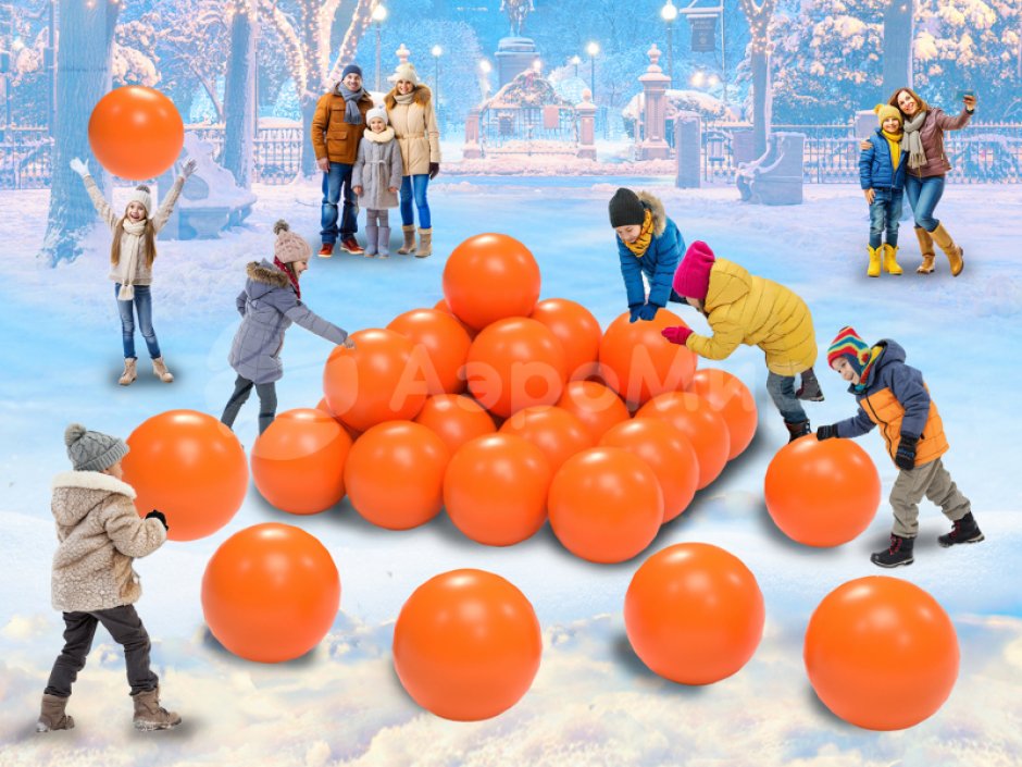 Командный игровой реквизит Пирамидка из мячиков — для развлечений и праздника