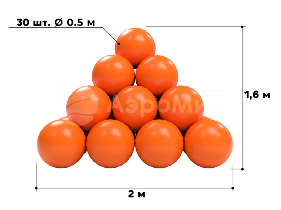 Командный игровой реквизит Пирамидка из мячиков — для развлечений и праздника