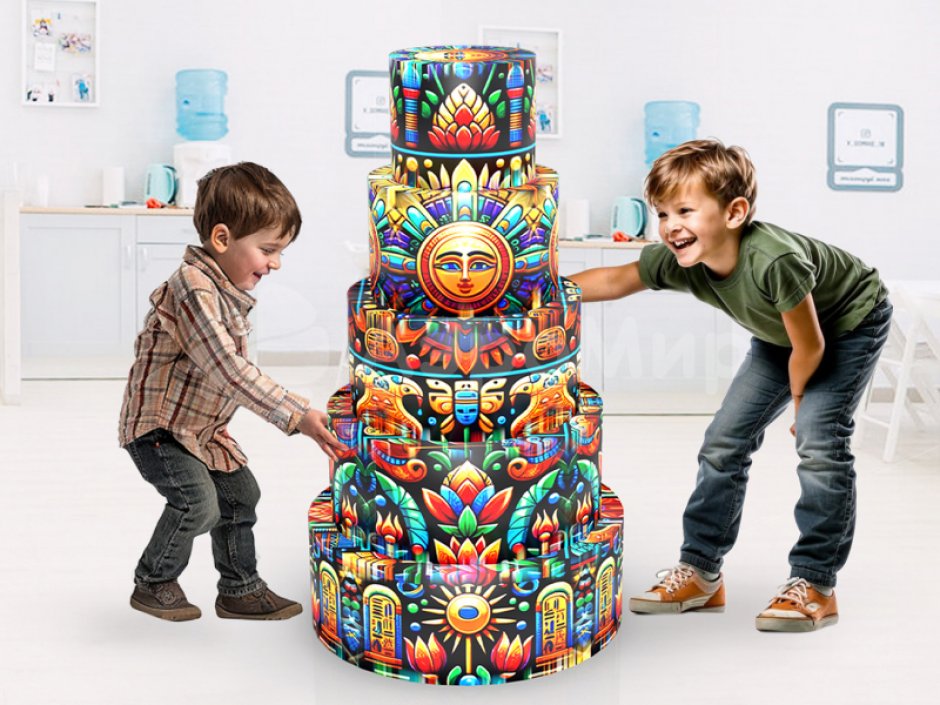 Мягкая космопирамидка для игровой комнаты