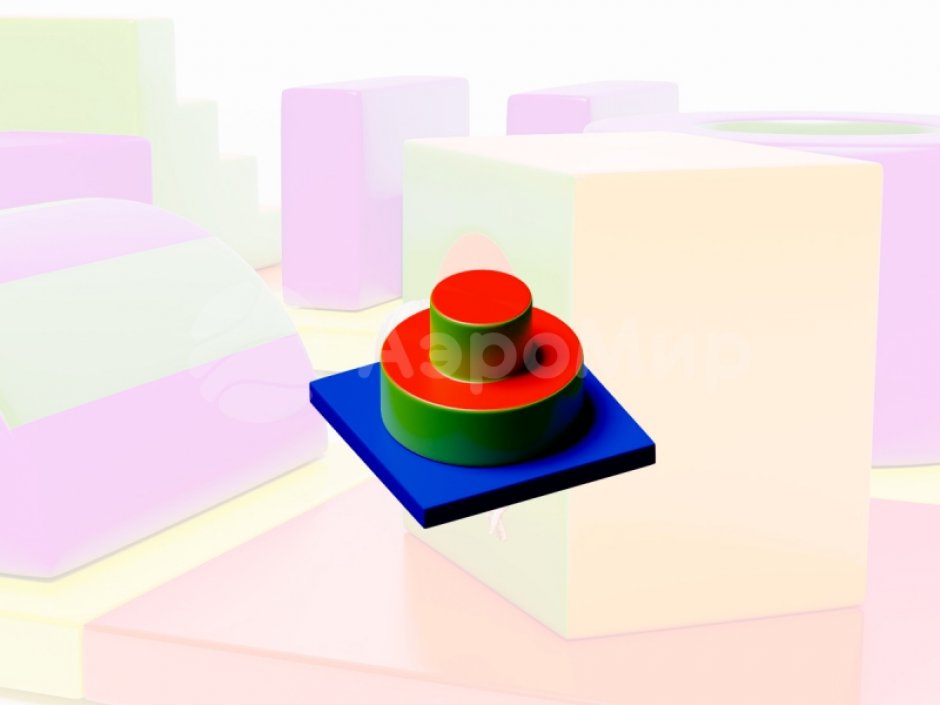 Мягкий игровой модуль Пирамидка - элемент мягкой полосы