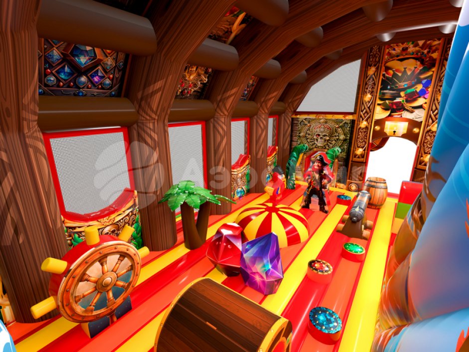 Надувной батут Пиратский сундук