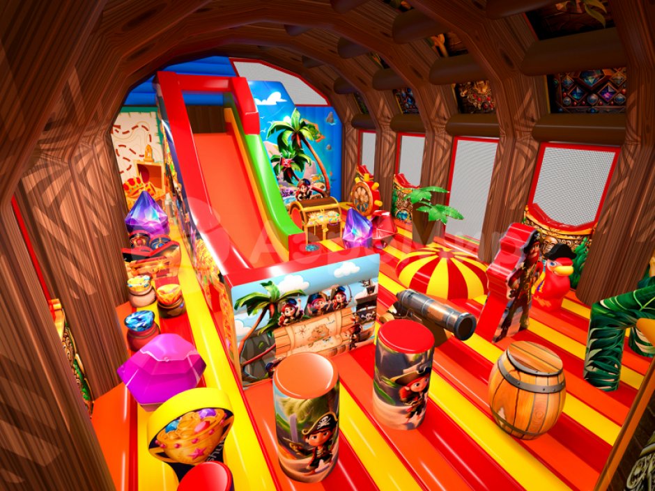 Надувной батут Пиратский сундук