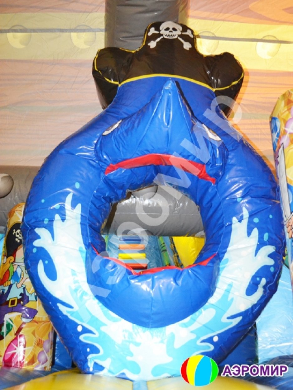 Надувной батут Пиратский остров — средний батут для бизнеса на 50 м²