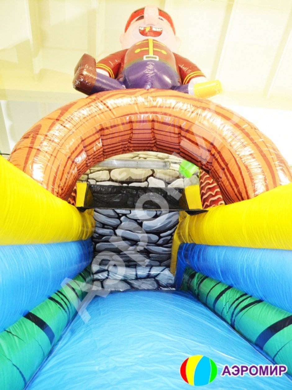 Надувной батут Пиратский остров — средний батут для бизнеса на 50 м²