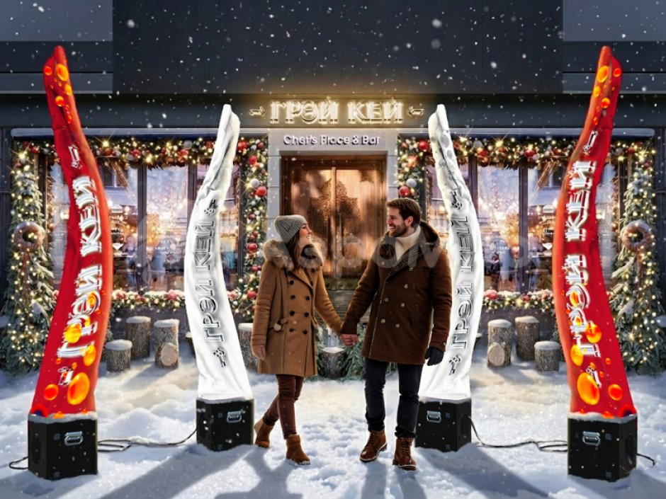 Имитация пламени — однотонный материал (без печати) либо полноцвет