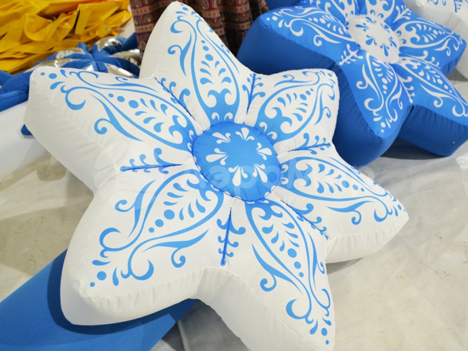 Надувная гирлянда «Снежинки 2»