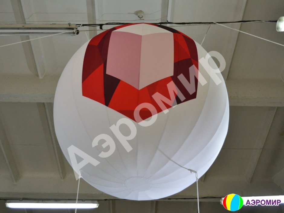 Подвесные брендированные рекламные шары с логотипами