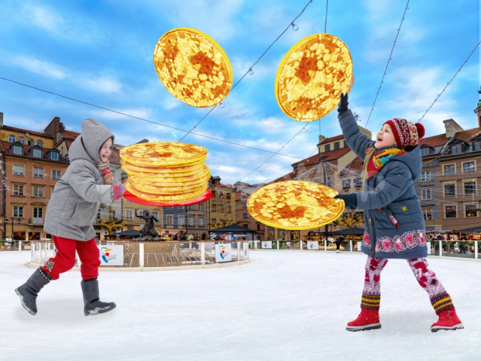 Поймай Блины — народные забавы