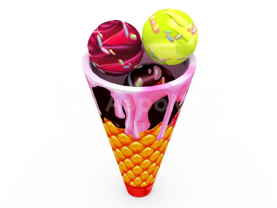 Сладкий рожок Мороженка игровой реквизит