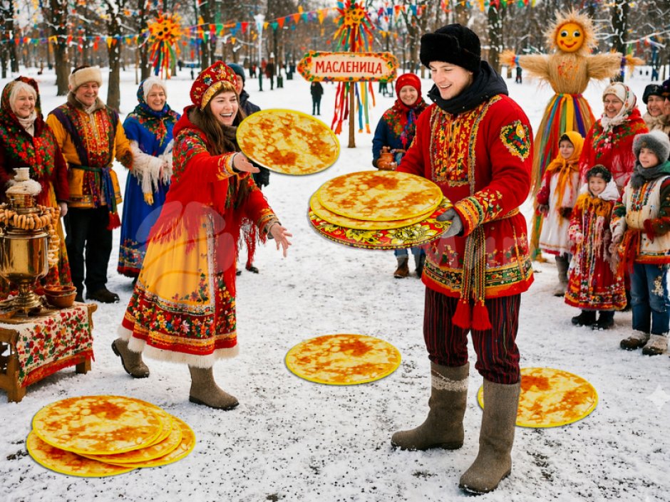 Командные игры на Масленицу