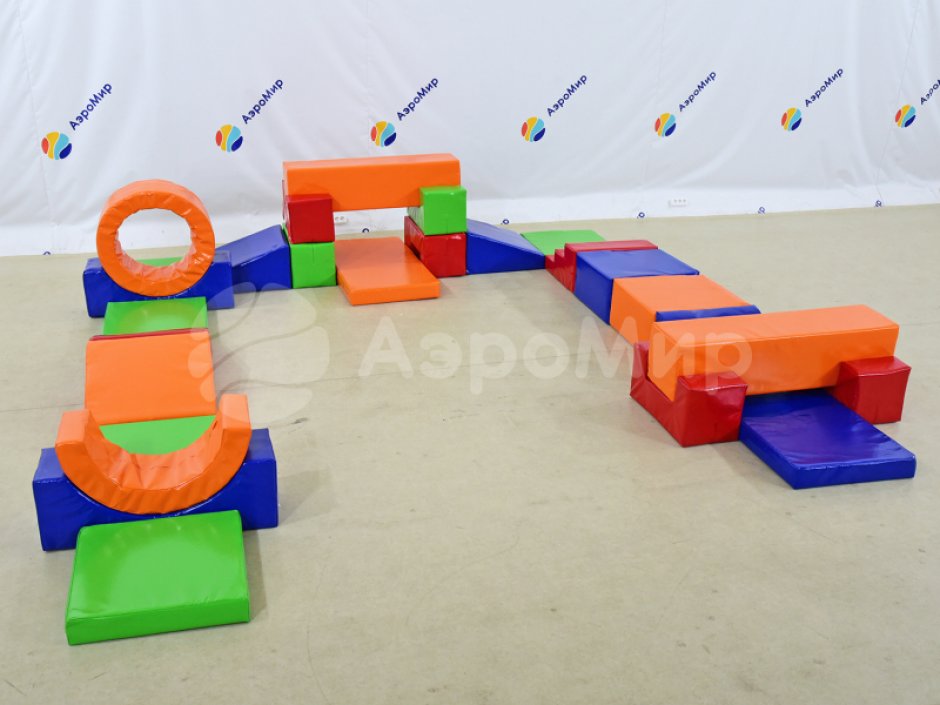 Набор мягких модулей «Круговая полоса» препятствий для спортивных эстафет и веселых стартов