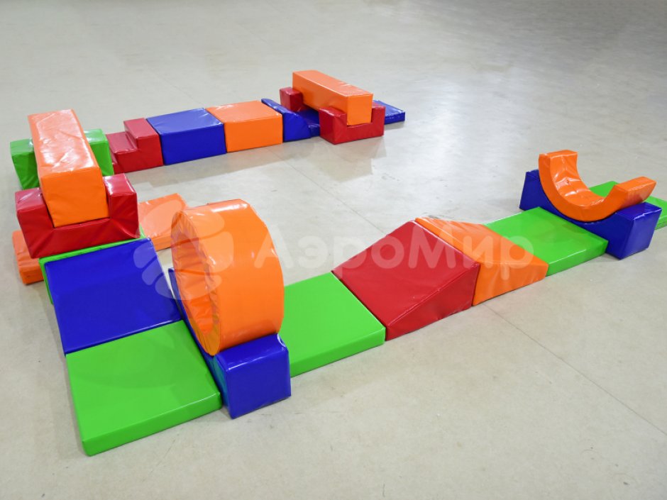 Набор мягких модулей «Круговая полоса» препятствий для спортивных эстафет и веселых стартов