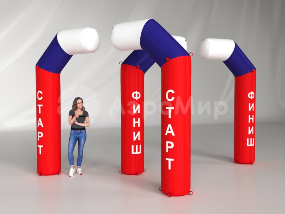 Надувная полуарка трапеция серии лайт