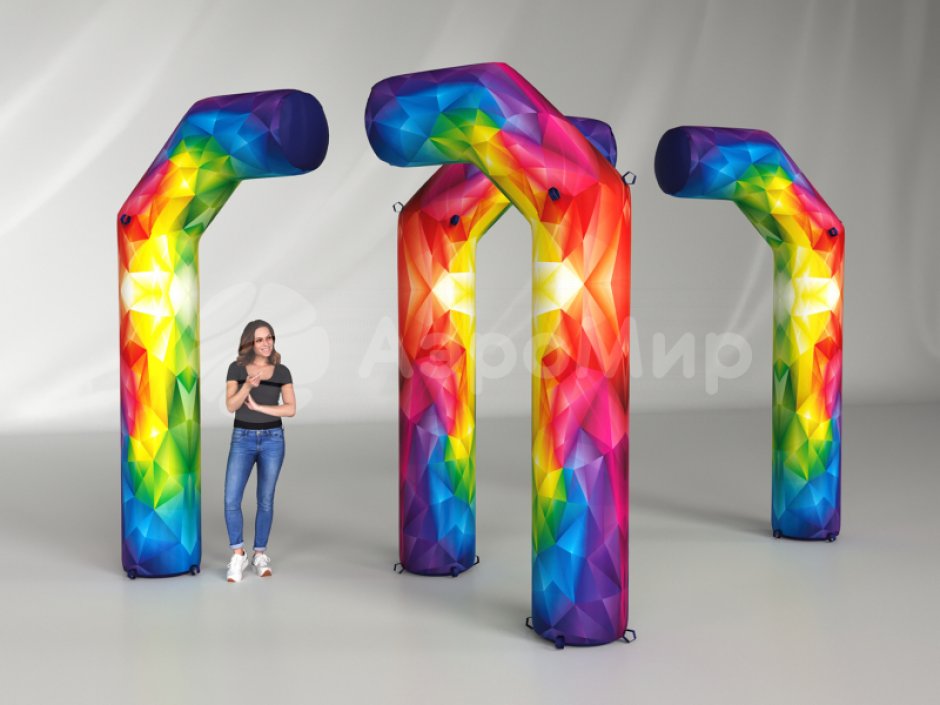 Надувная полуарка трапеция серии лайт