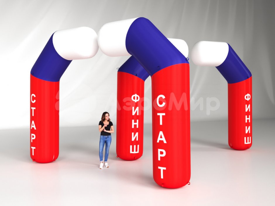 Надувные полуарки — раздвижные арки из двух частей