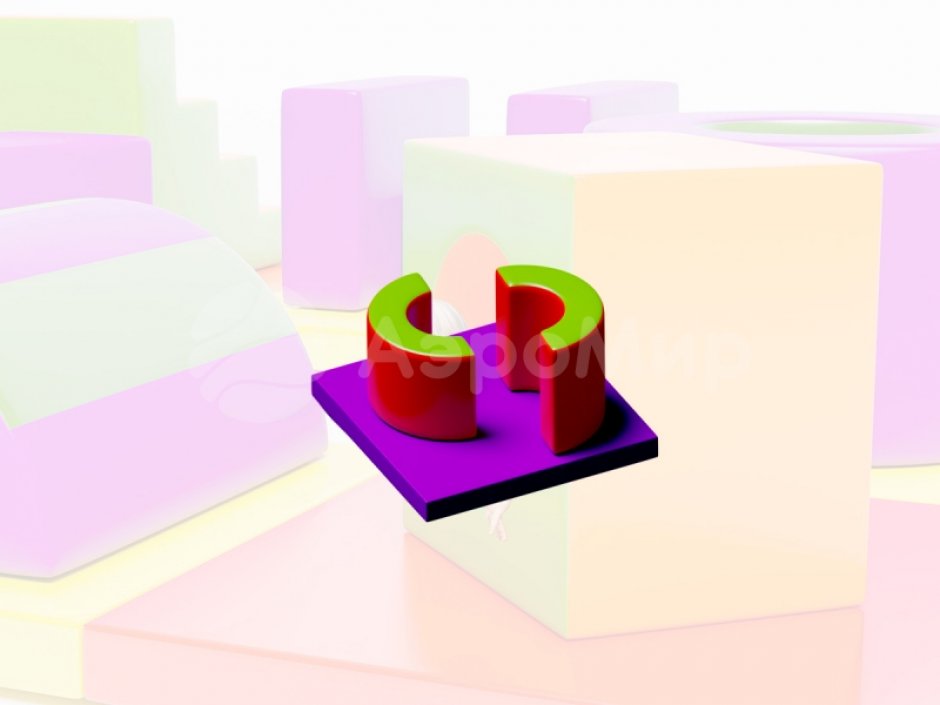 Мягкий игровой модуль Полукольца - элемент мягкой полосы