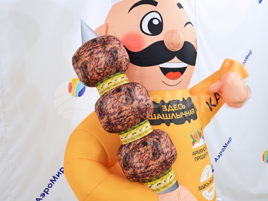 Надувной Повар с машущей рукой для эффективной рекламы Кафе, Бара, Ресторана, Пиццерии, Бургерной или Столовой.