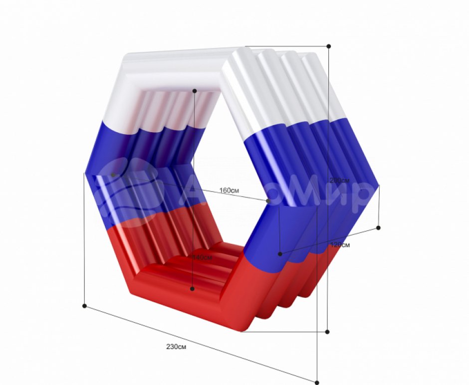 Тоннель шестигранник — для гоночной трассы дронов