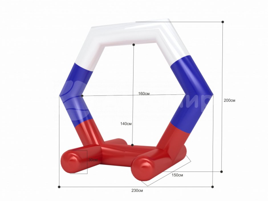 Тоннель шестигранник — для гоночной трассы дронов