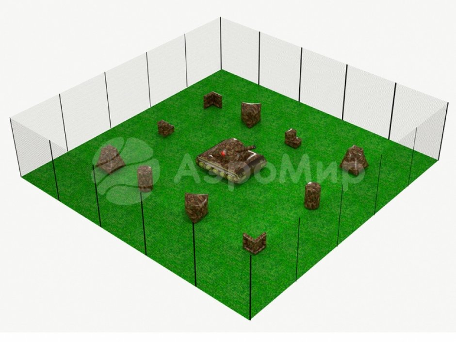 Комплект надувных укрытий Камуфляж — фигуры цвета хаки