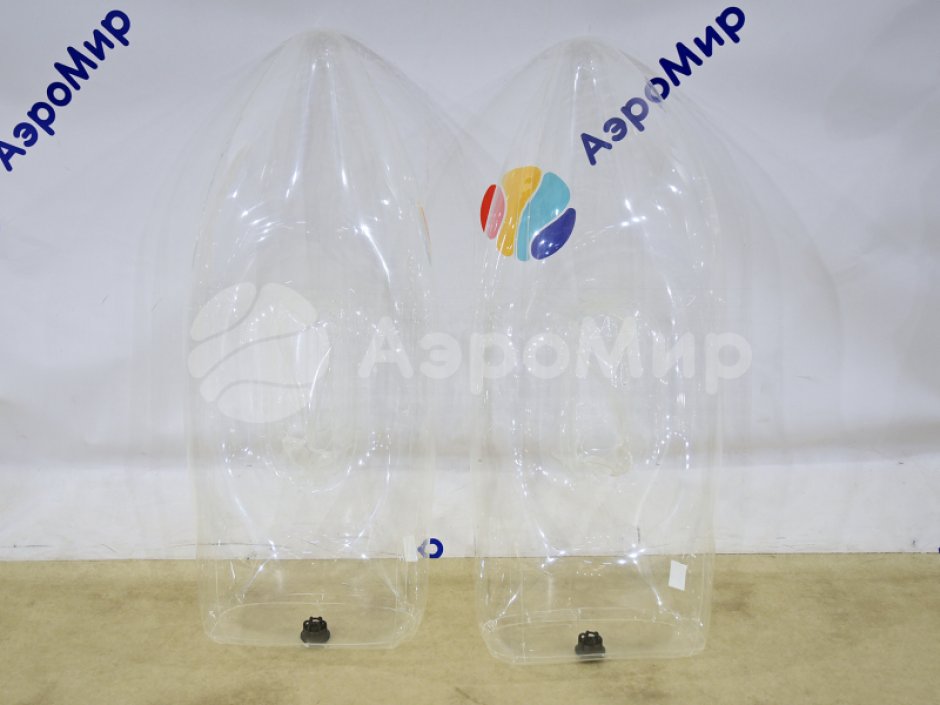 Прозрачные надувные лыжи