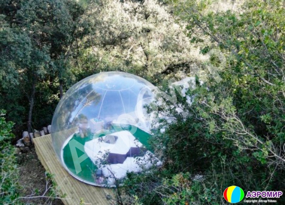 Прозрачная надувная палатка — бабл, шар, inflatable bubble tent