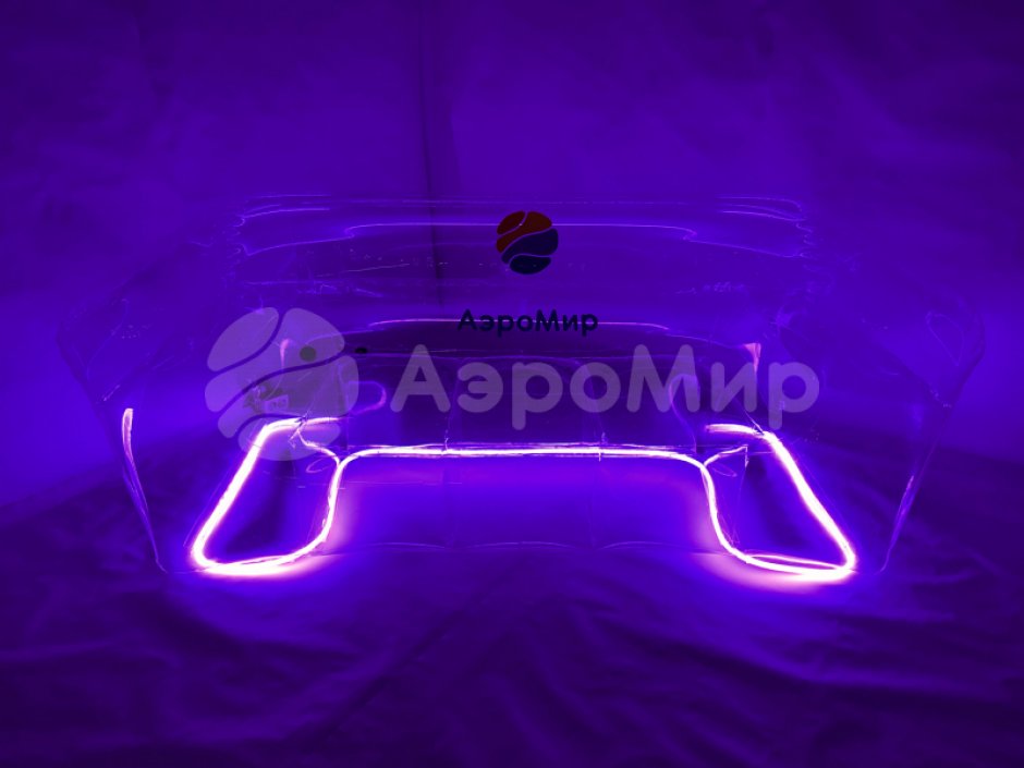 Надувной прозрачный диван с LED-подсветкой