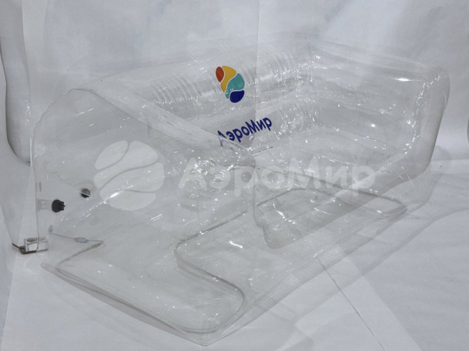 Современный прозрачный диван для оформления пространства