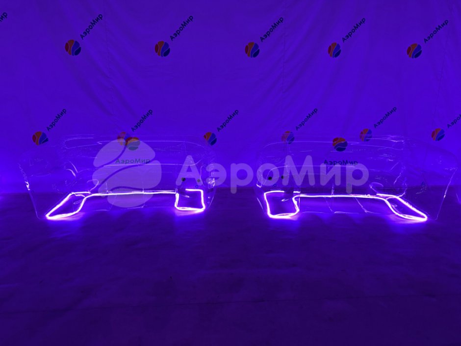 Надувной диван для лаунж-зоны с подсветкой