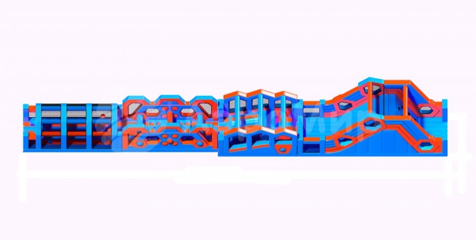 Надувная полоса препятствий СНП-64 — из четырех модулей