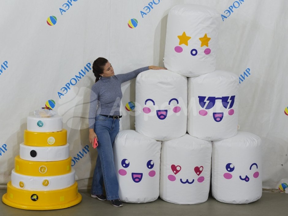 Пуфик зефирка маршмеллоу