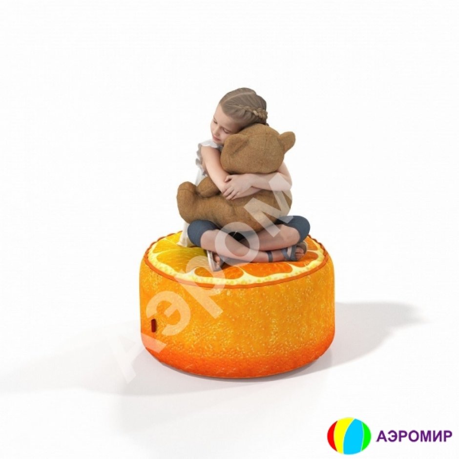 Мягкий круглый пуф