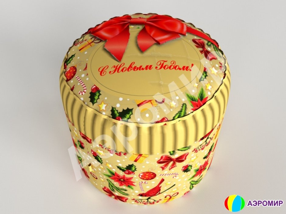 Мягкий круглый пуф