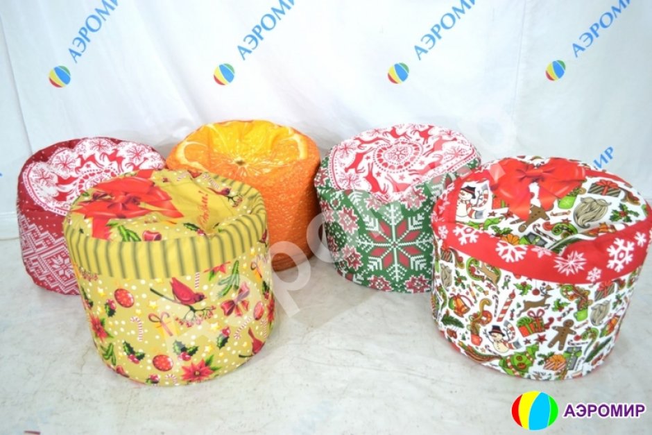 Мягкий круглый пуф