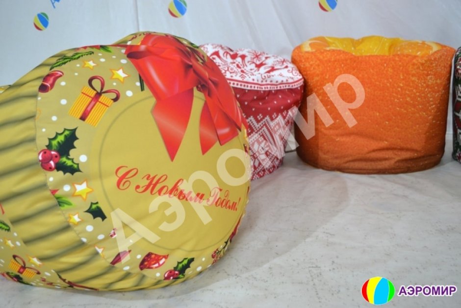 Мягкий круглый пуф