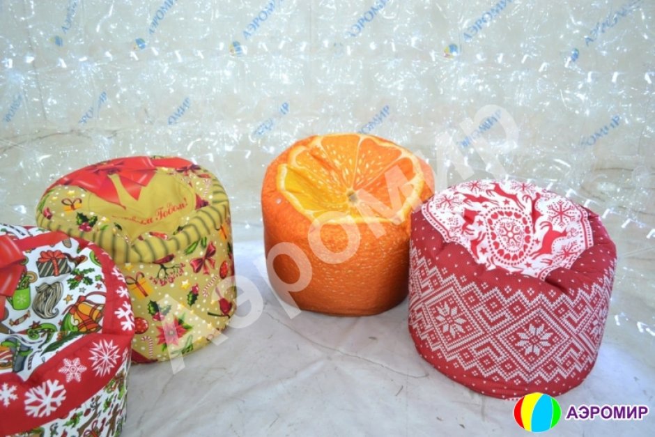 Мягкий круглый пуф