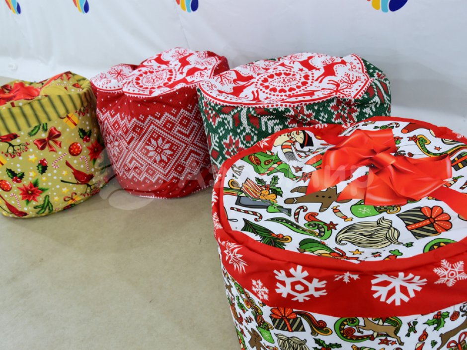 Мягкий круглый пуф