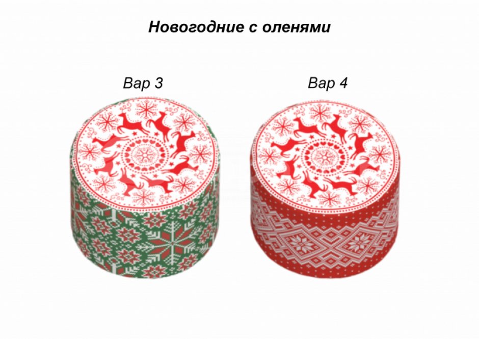 Мягкий круглый пуф