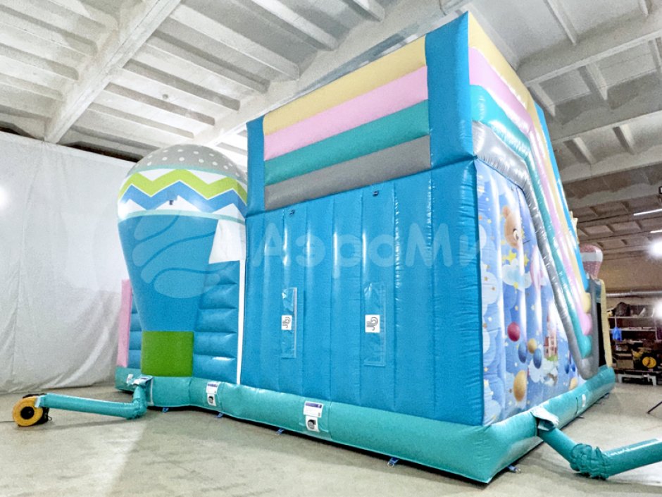 Батут для детей с горкой Путешествие