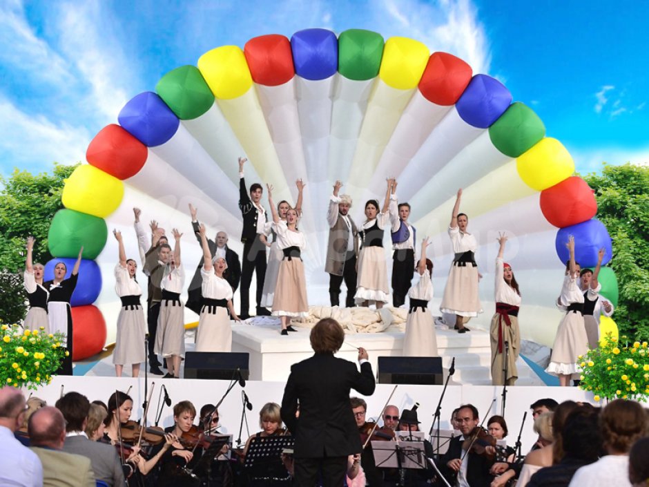 Надувная сцена Ракушка-1