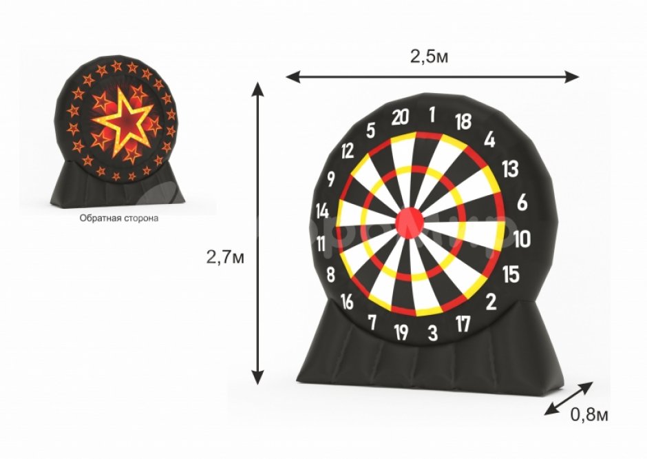 Надувной дартс