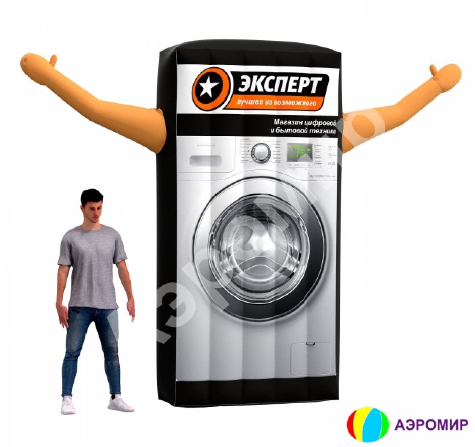 Универсальный рекламный носитель с эффектом машущей руки