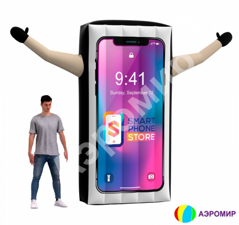 Универсальный рекламный носитель с эффектом машущей руки