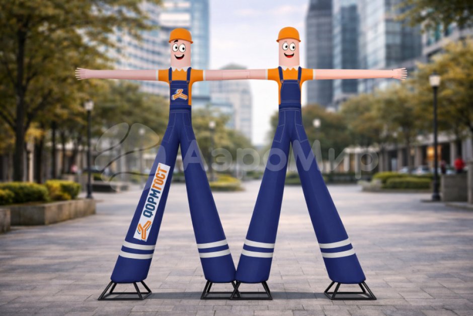 Рекламная надувная фигура Строителя Аэромен