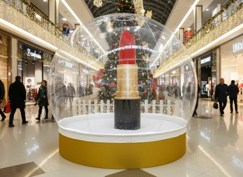 Большие прозрачные рекламные сферы