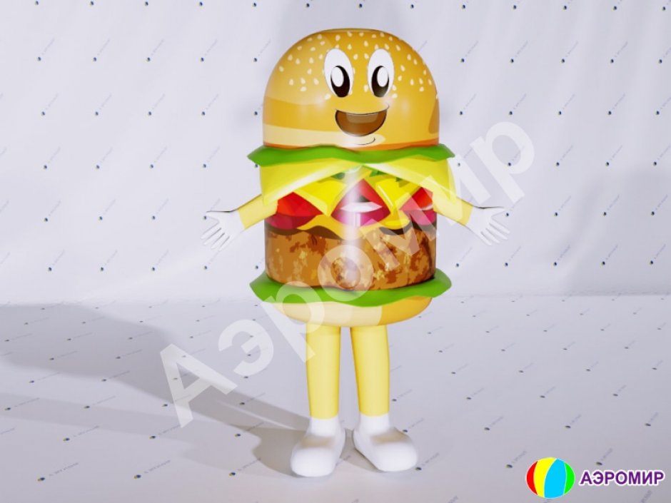 Надувной рекламный костюм еды, напитков, бургера, пиццы или суши 