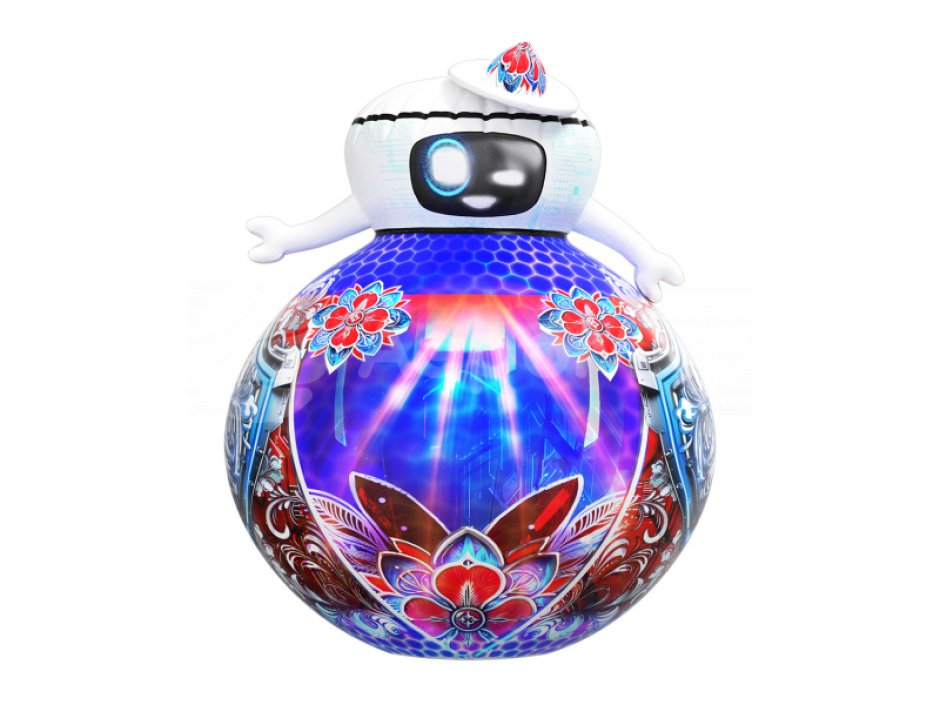 Надувной робот кругляш